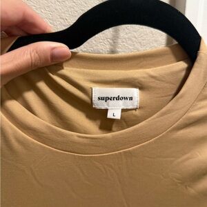 Superdown Classic Tan Dress